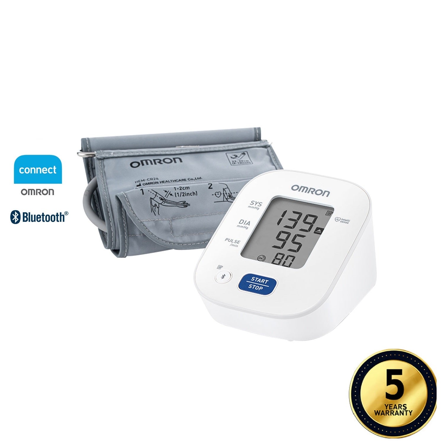 Buy Upper Arm Automatic Blood Pressure Monitor with Bluetooth HEM-7142T online