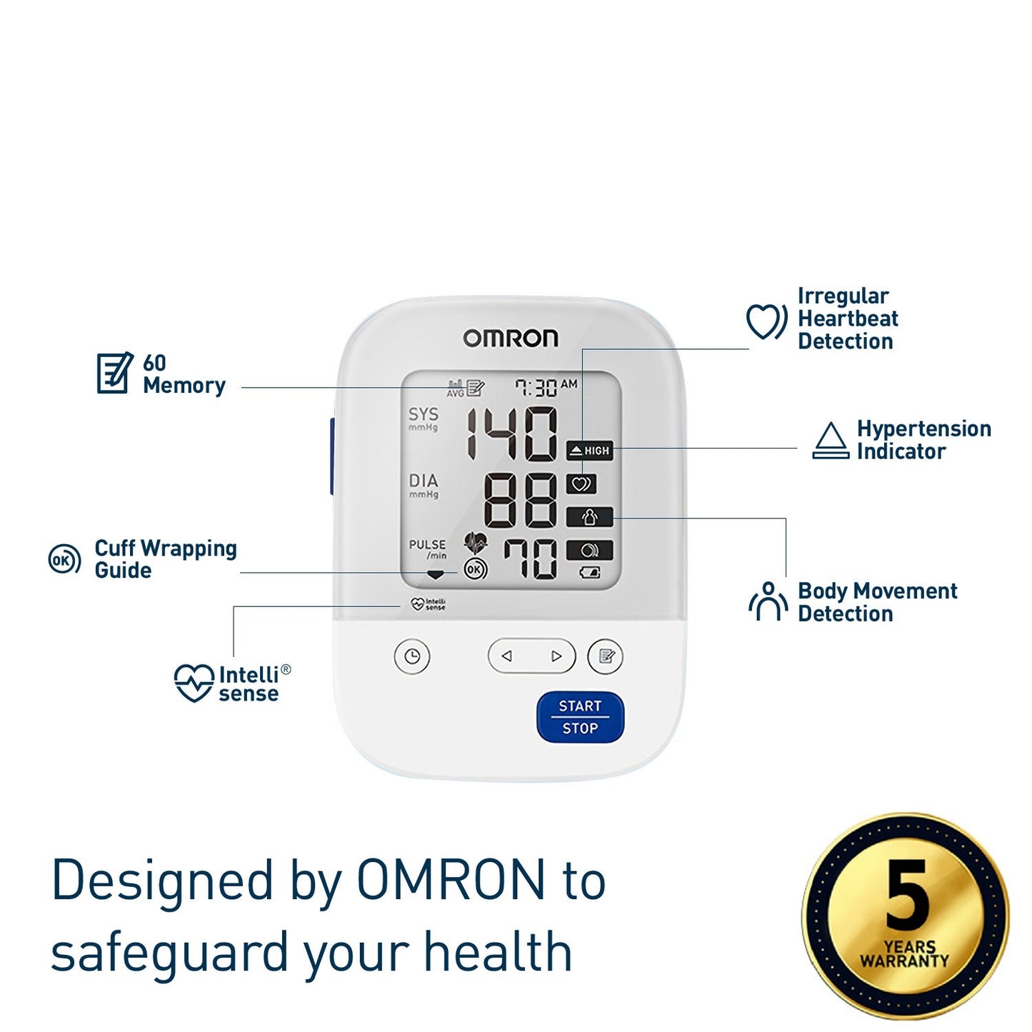 Upper Arm Blood Pressure Monitor HEM-7156