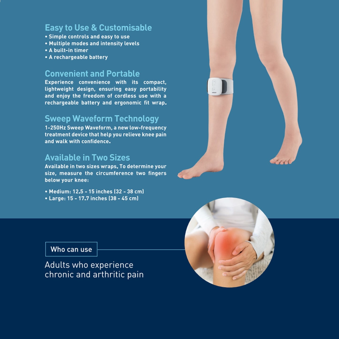 Knee TENS Massager HV-F710