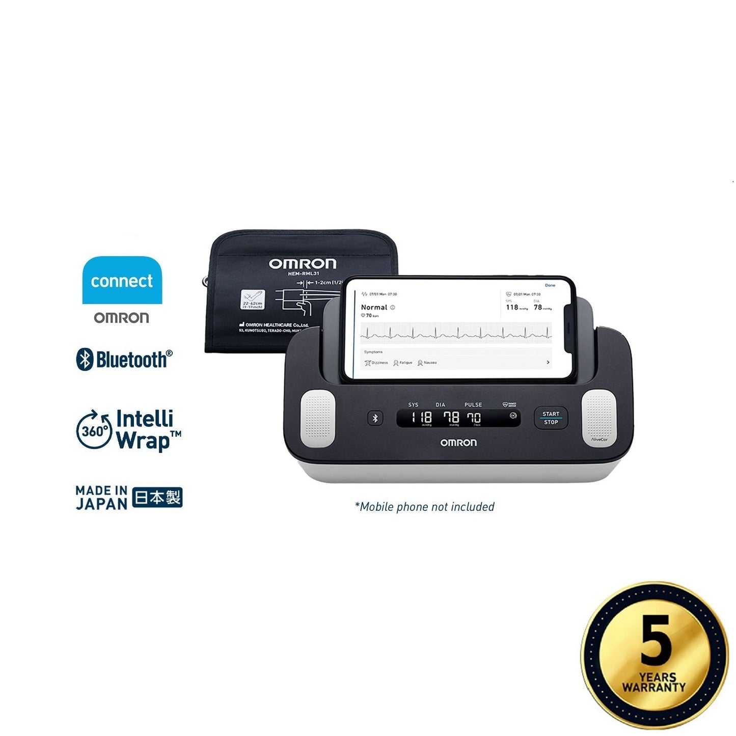 Complete | Upper Arm Blood Pressure Monitor HEM-7530T
