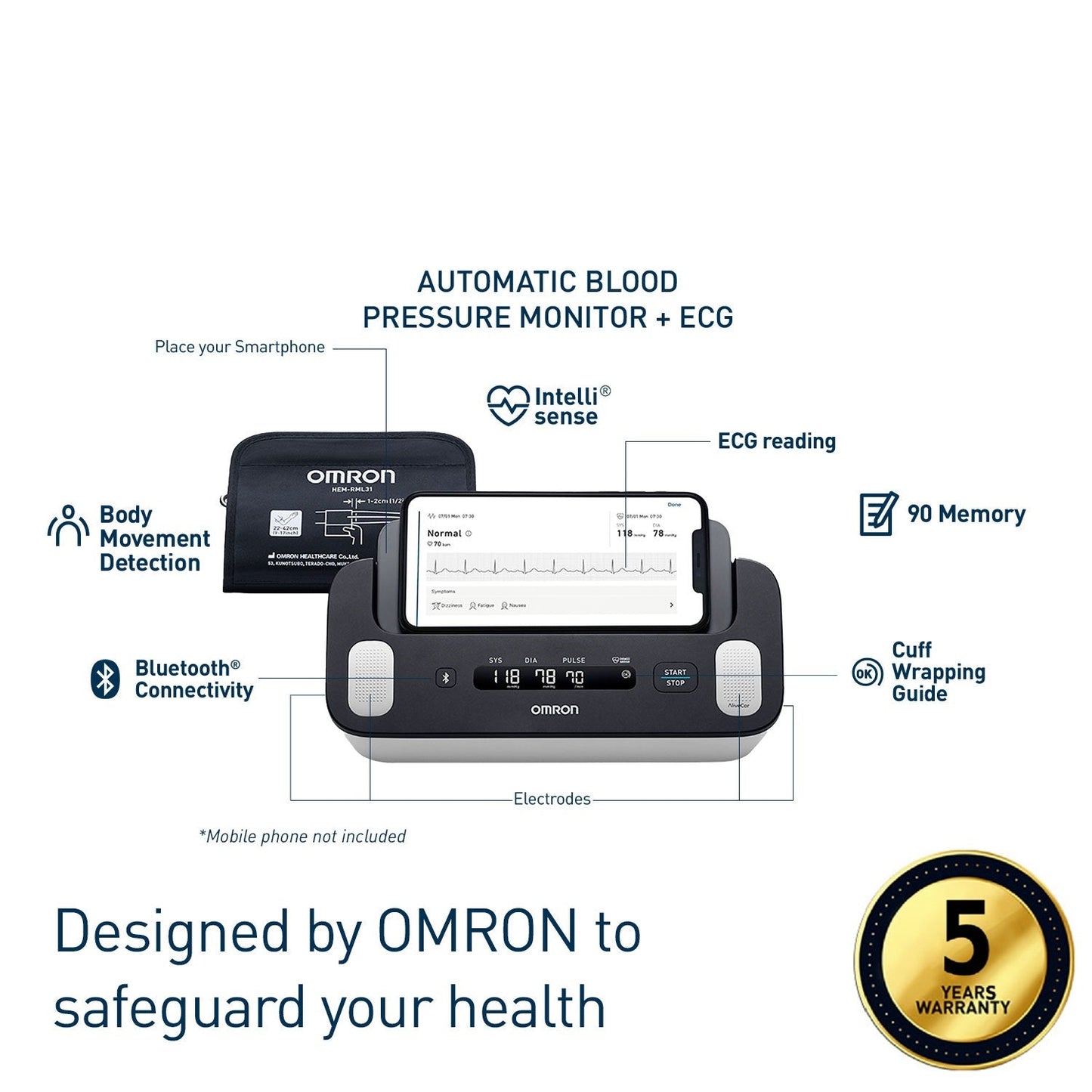 Complete | Upper Arm Blood Pressure Monitor HEM-7530T