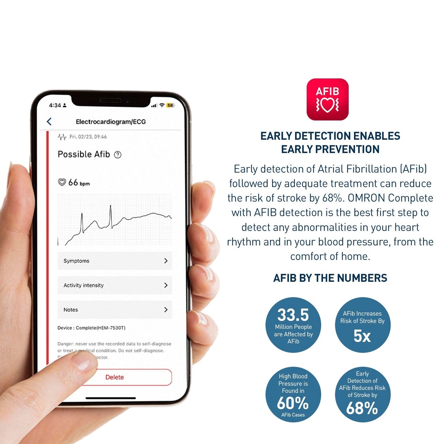 Complete | Upper Arm Blood Pressure Monitor HEM-7530T