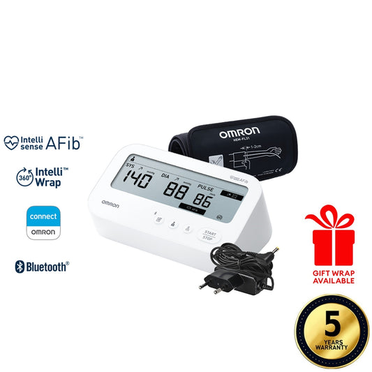 Automatic Upper Arm Blood Pressure Monitor with Bluetooth and AC Adapter IQ BT POWER