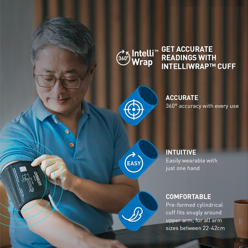 Automatic Upper Arm Blood Pressure Monitor with Bluetooth and AC Adapter IQ BT POWER