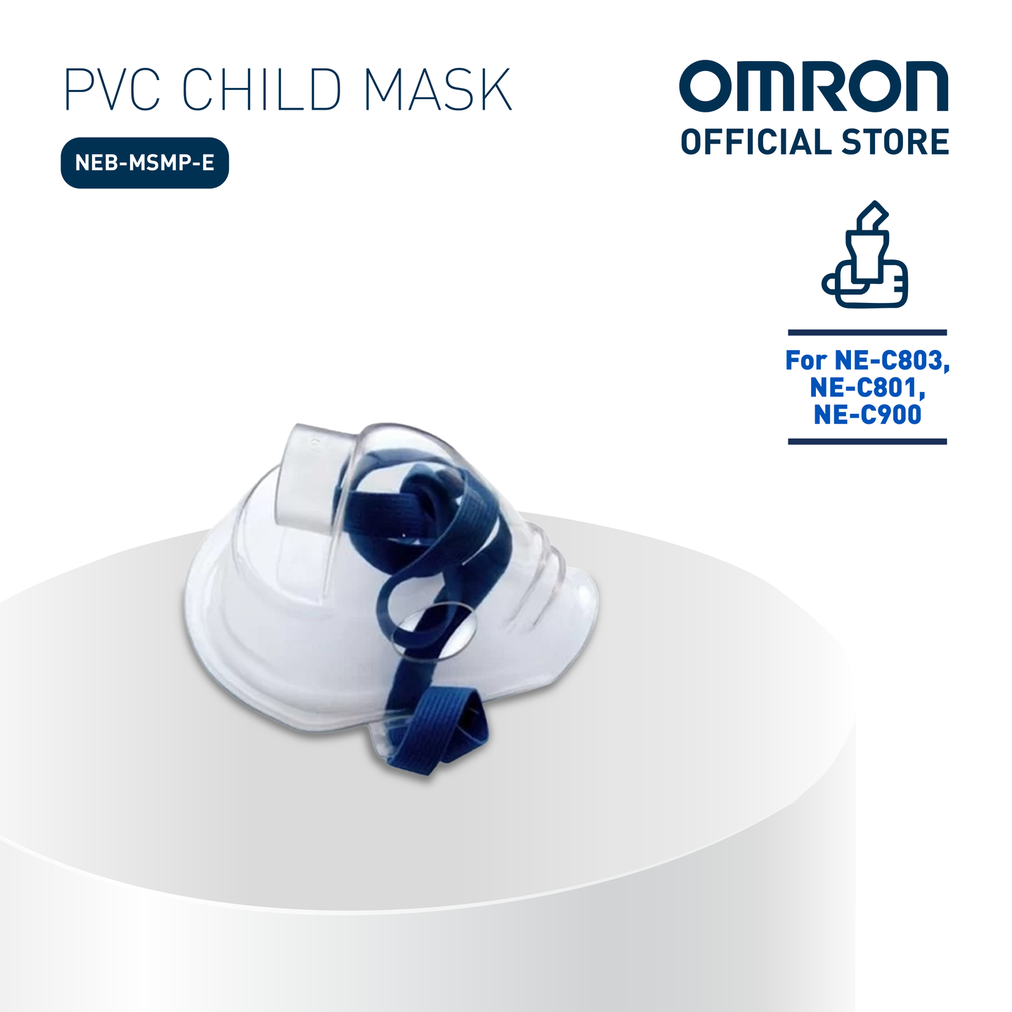 PVC Child Mask for NE-C28, NE-C801, NE-C803 (NEB-MSMP-E)